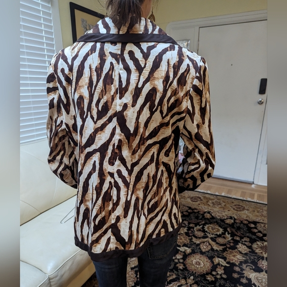 Chico's summer jacket sz 1/M - Picture 2 of 2